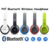 Free Aux Cable     P47 Bluetooth Headphone Extra Bass Wireless Headphones Headset With Mic And Volume Control