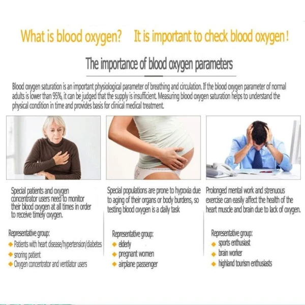 Portable Finger Oximeter Fingertip Pulse Oximeter with Sleep Monitor Heart Rate Spo2 PR  Oksigen