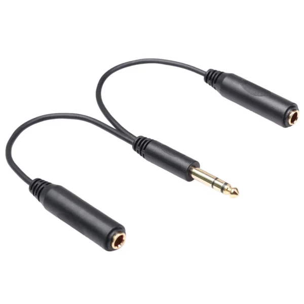 cb12d3b67949a379c12392361cf0d60e.webp 20CM Mic 6mm male to female 1 to 2 audio adapter cable Mic adapter