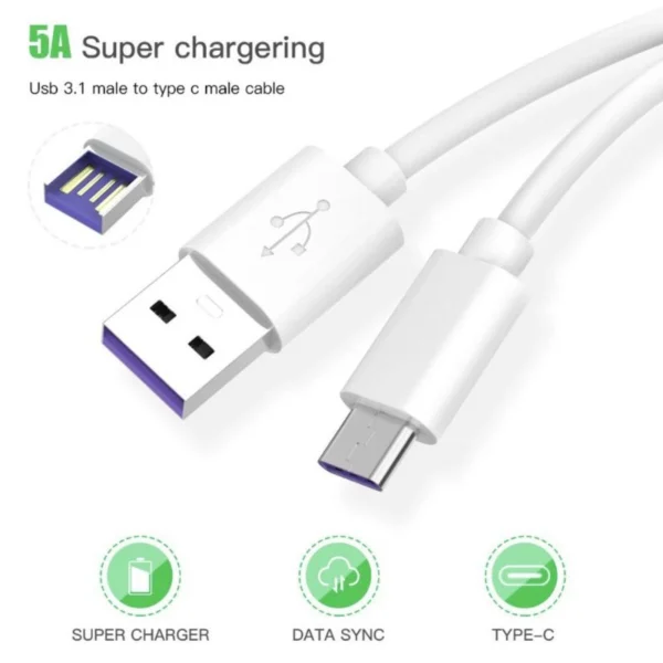 cde8d32dae1e93e26514fb711fbf7b9c.webp 5A Type C Cable Fast Charging Cable