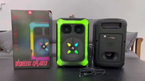 KTS 1727 20 cm Wireless Speaker Bluetooth Speaker USB Memory Card FM