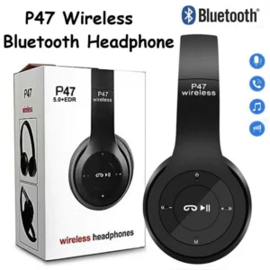 Free Aux Cable     P47 Bluetooth Headphone Extra Bass Wireless Headphones Headset With Mic And Volume Control