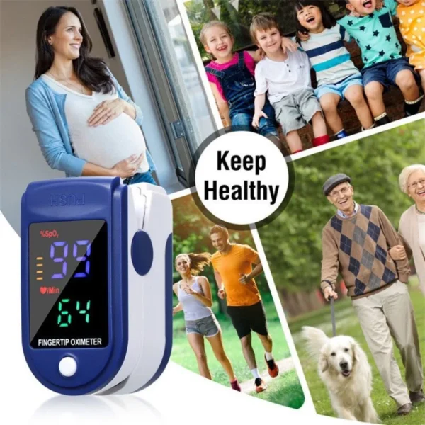 Portable Finger Oximeter Fingertip Pulse Oximeter with Sleep Monitor Heart Rate Spo2 PR  Oksigen