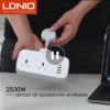 LDNIO SC2413 Universal Outlets 2500W 1PD QC3 0 2Auto ID Power Socket