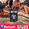Portable Bluetooth Speaker With Microphone Colorful LED Light Rechargeable Party Karaoke Speaker SD Slot USB