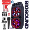 KTS1062 Wireless Portable Bluetooth Speaker With Led Light Support Mic