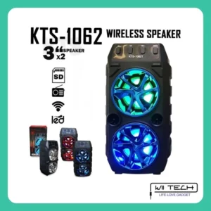 KTS1062 Wireless Portable Bluetooth Speaker With Led Light Support Mic
