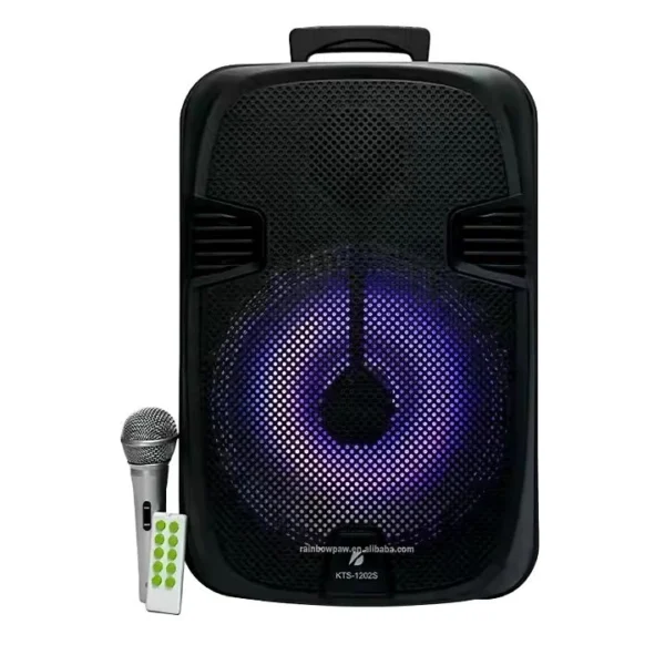 KTS 1575 KTS1202S 30 cm Wireless Portable Bluetooth Speaker With Led Light  Radio Sd card  USB