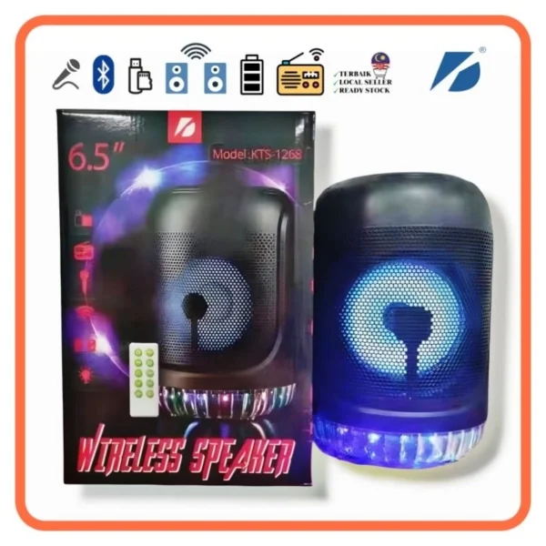 KTS 1278 6 12 cm Wireless Speaker Bluetooth Speaker USB Memory Card FM