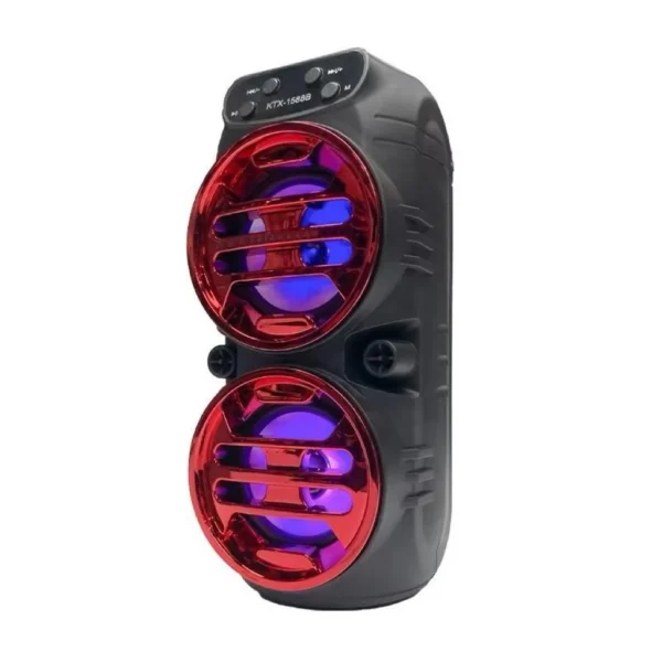 KTX 1588B dual 7 cm portable speaker outdoor wireless speaker with fm radio NO MIC FUNCTION