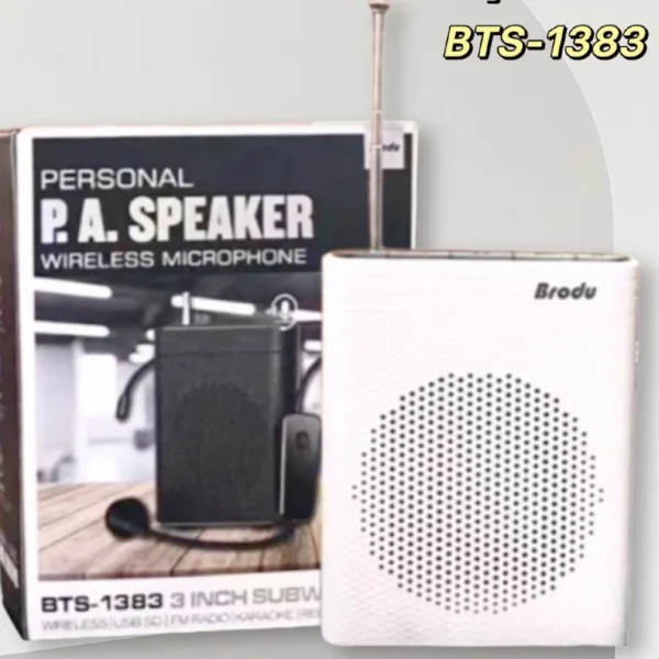 my-11134207-820ld-mjtne8kzo4jp6d.webp Brodu BTS1383 7 cm Subwoofer P A Speaker Support USB TF card FM Radio Rechargeable Lithium battery Wireless Microphone